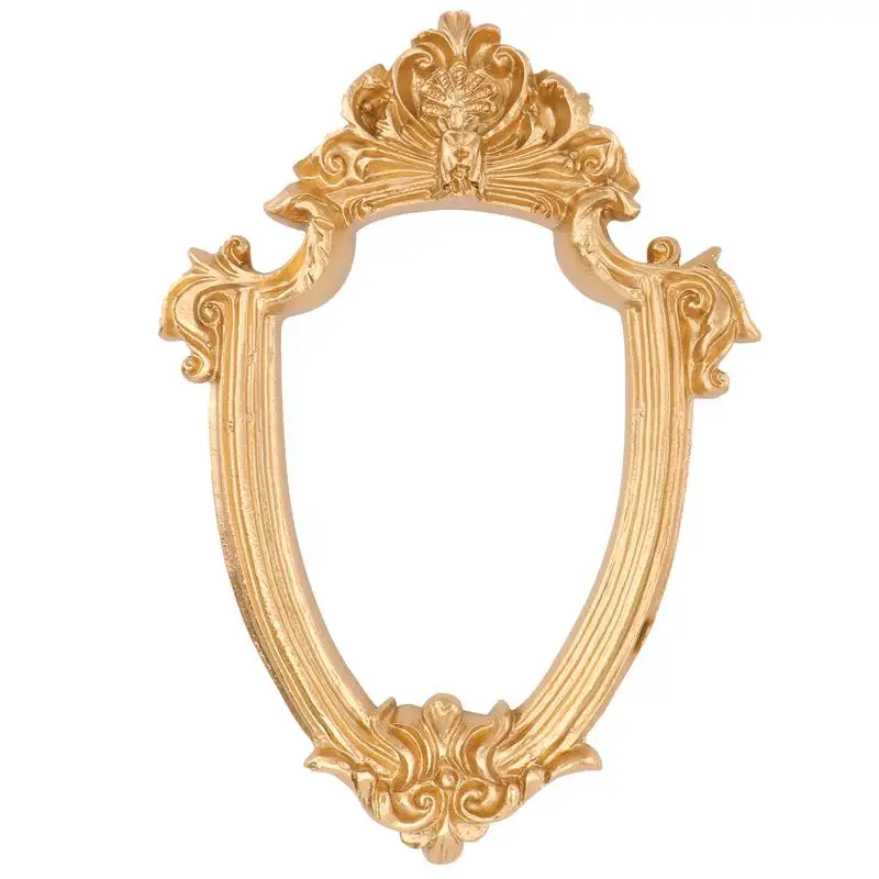 Рамка для фотографий Baroque Vintage Gold Resin Mini Tabletop Prop Golden Photograph Holder Valentines Gallery.