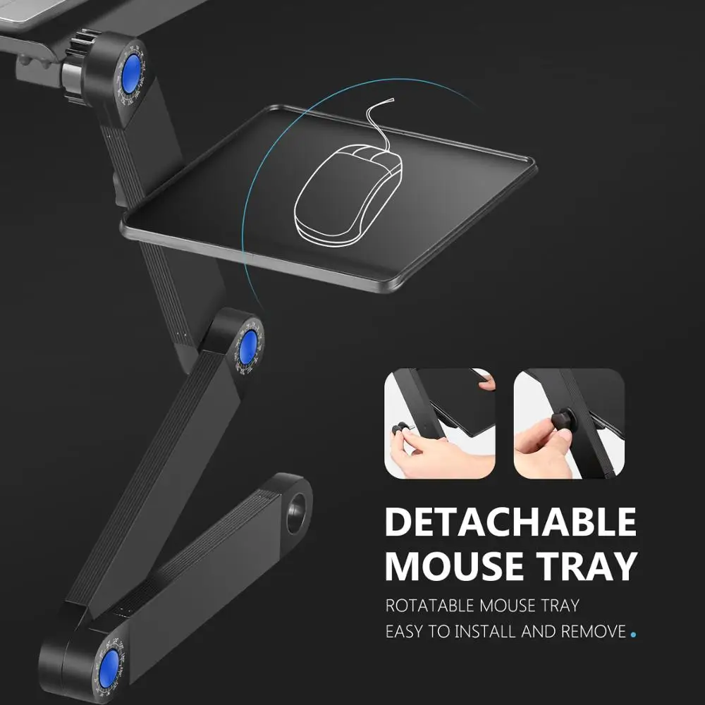 Neewer портативная Регулируемая подставка для ноутбука/стол вентилируемый с