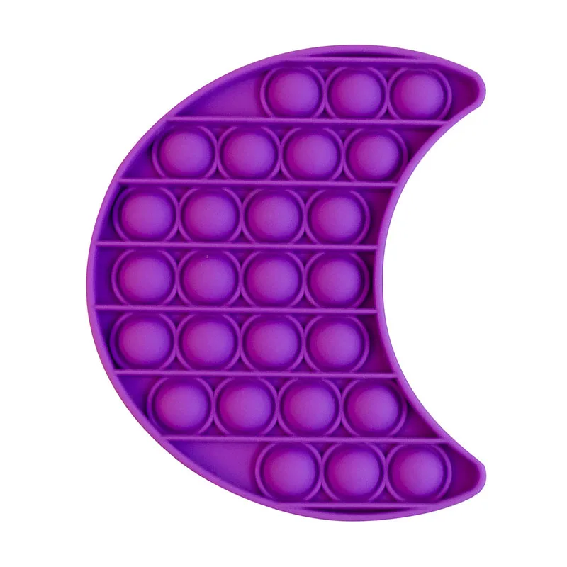 

Push Pop it Bubble Crescent Moon Fidget Toys Autism Special Needs Decompression Anti-Stress Relief Toy Popit Game Gift for Kids