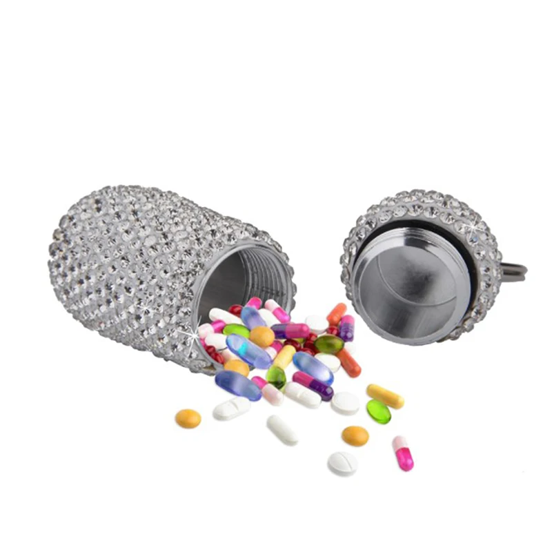 

Чехол для медицинских таблеток, уличный органайзер для таблеток, контейнер для хранения лекарственных капсул, держатель из алюминиевого сп...