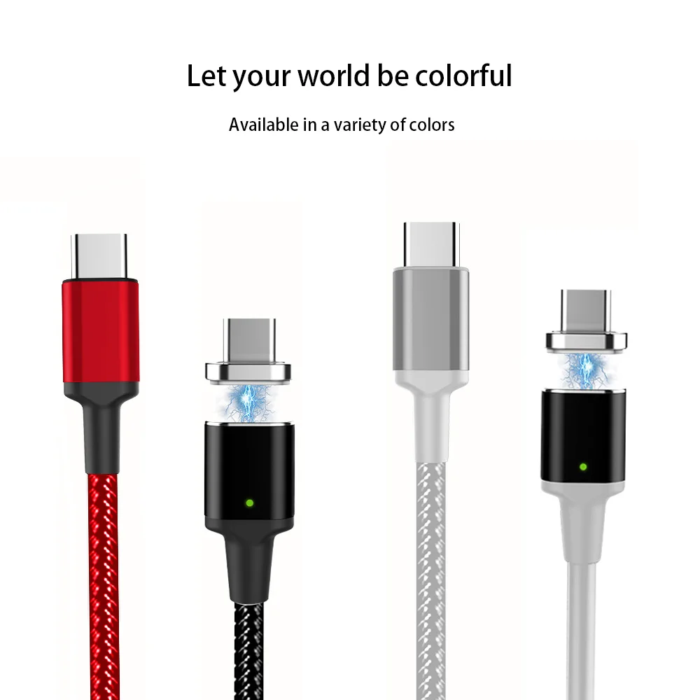 Магнитный кабель USB Type C 20 в 5 А к PD быстрая зарядка 100 Вт для Macbook pro Huawei Matebook P30 Samsung S9
