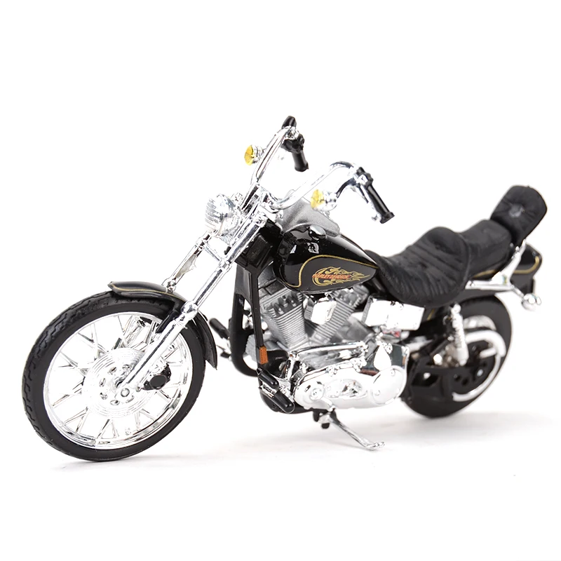 Maisto 1:18 1997 FXDWG Dyna широкий скользящий литой автомобиль коллекционные хобби|Модели
