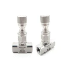 Перегородка BSP NPT с внутренней головкой, 18 дюйма, 14 дюйма, 38 дюйма, 12 дюйма, из нержавеющей стали 304, запорный игольчатый клапан, зеркальное регулирование потока, измерение