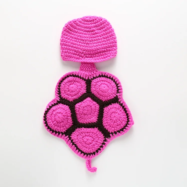 

Hand Woven Hook Baby Photography Clothes Versatile Newborn Props Small Turtle Shape Clothing