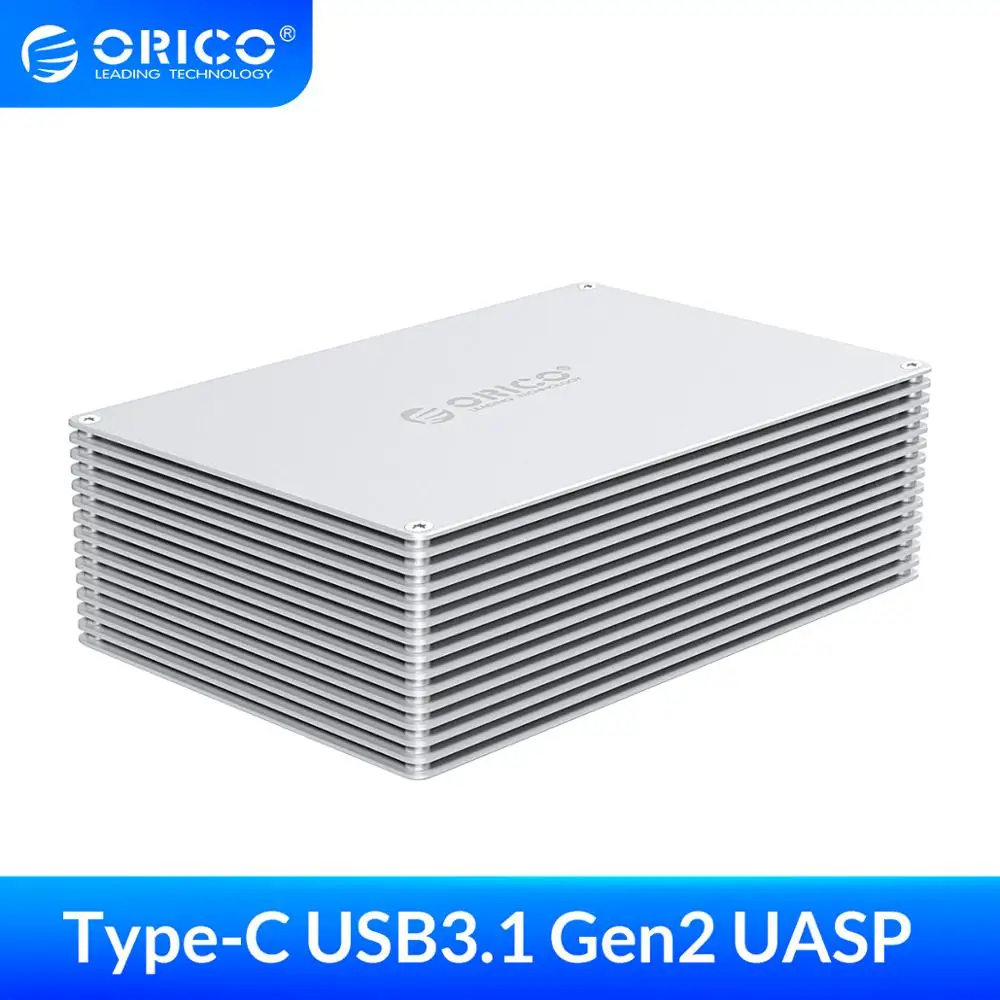 ORICO HDD чехол Type C DIY полый 2 5/3 5 дюйма корпус жесткого диска из алюминиевого сплава с
