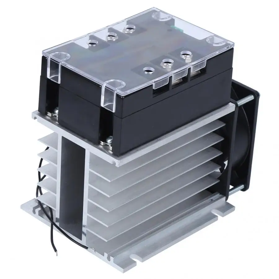SSR-40WA-R1 1.5kW Soft Start Motor Controller Water Pump Vehicle Single Phase 2-Phase Board Module With Radiator | Обустройство дома