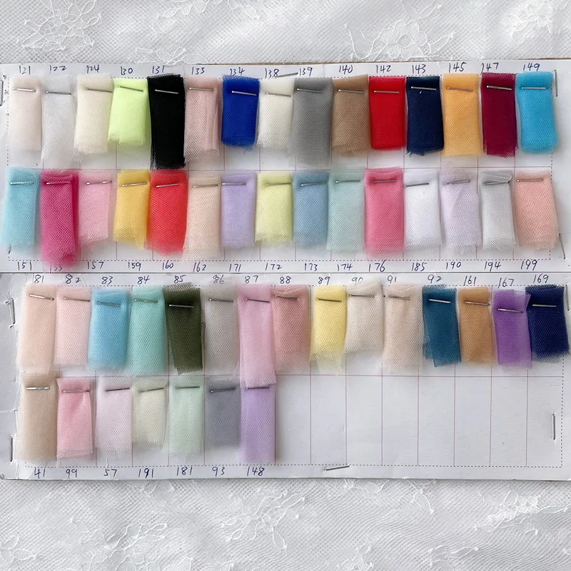 10 м/лот шифрование мягкая красочная сетка ткань свадебное платье юбка украшение