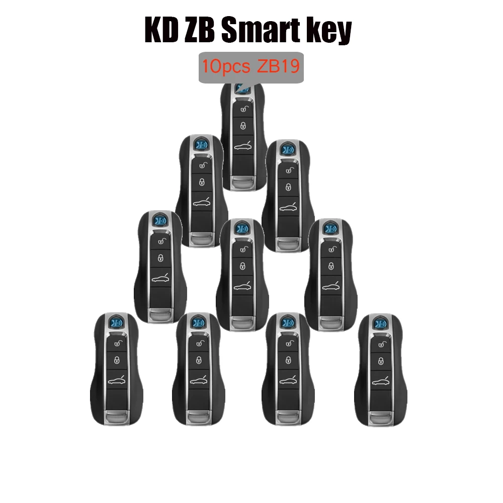 

10pcs /lot ZB19 KEYDIY KD Smart key Universal KD Auto Car Key Fob for KD-X2 Key Generator ZB19 Fits More than 2000 Models
