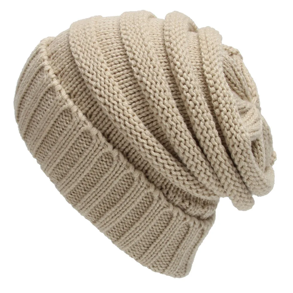 

Autumn and Winter Hats Men and Women Knitted Woolen Hats Casual Wild Loose Female Hat 12 Colors