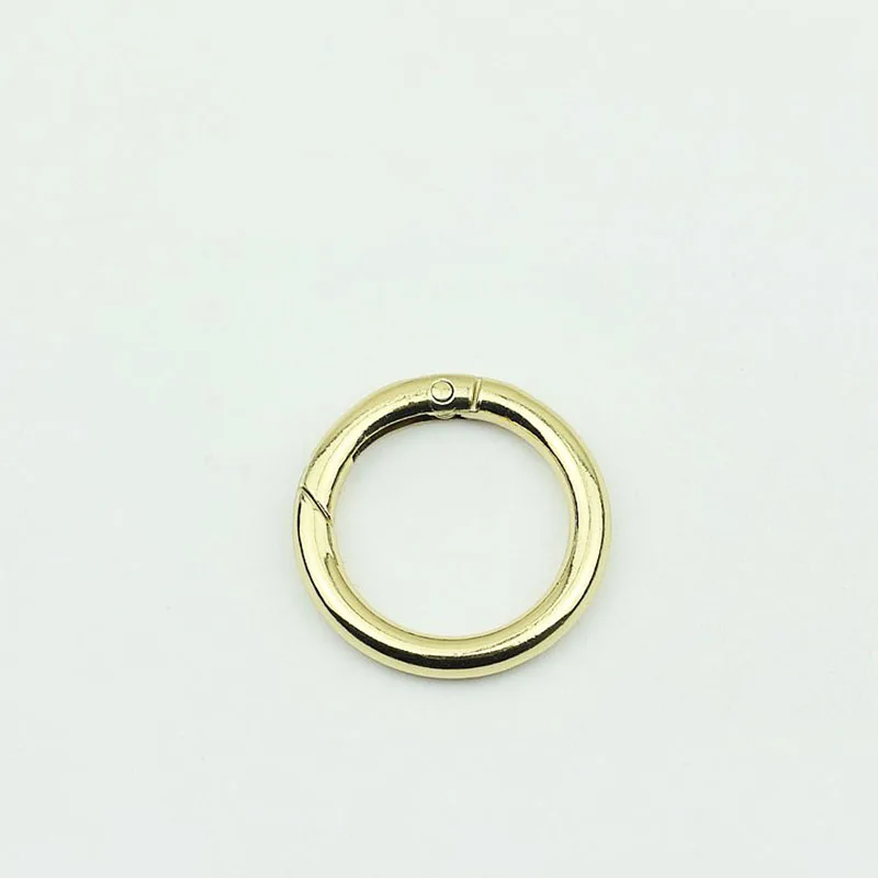 20Pcs 25mm Spring Alloy Metal D O Ring Bags Belt Strap Dog Chain Round Openable Buckles DIY Snap Clasps Clip Bag Accessories