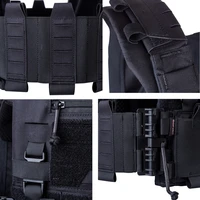BF GTPC Quick Release Lightweight Tactical Shooting Training Military Tactics Vest - Black WG