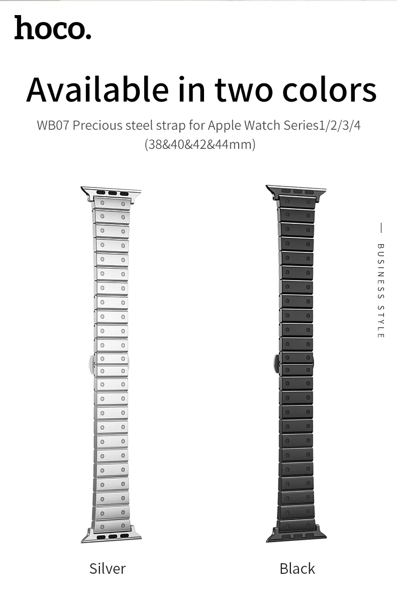 HOCO 22 мм браслет стальной ремешок для iwatch 4 полосы 44 мм 42 мм 38 мм аксессуары для часов Correa для Pulseira Apple Watch Series 5 4 3