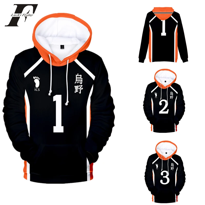 Толстовка с капюшоном Haikyuu из аниме свитшот худи для косплея толстовка Hinata Shouyou