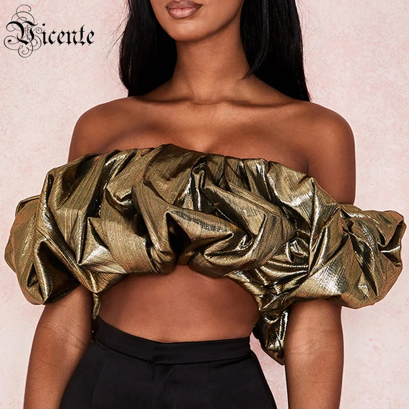 Женские топы с принтом масла элегантные вечерние открытыми плечами и вырезом