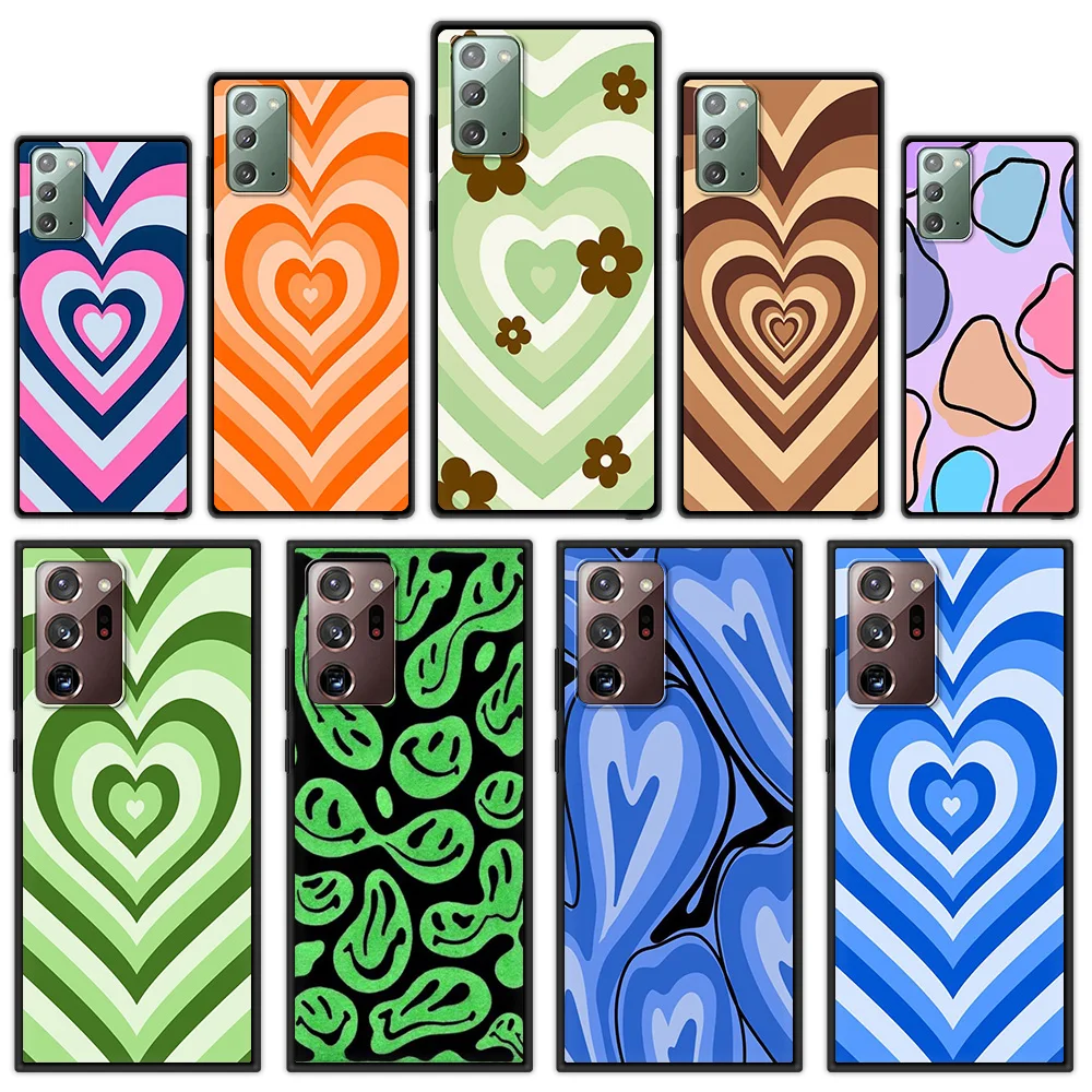 

Green Latte Love Coffee Colorful Heart Phone Case for Samsung Galaxy Note 10 Lite 20 Ultra 10 Plus Soft Cover For Samsung M31