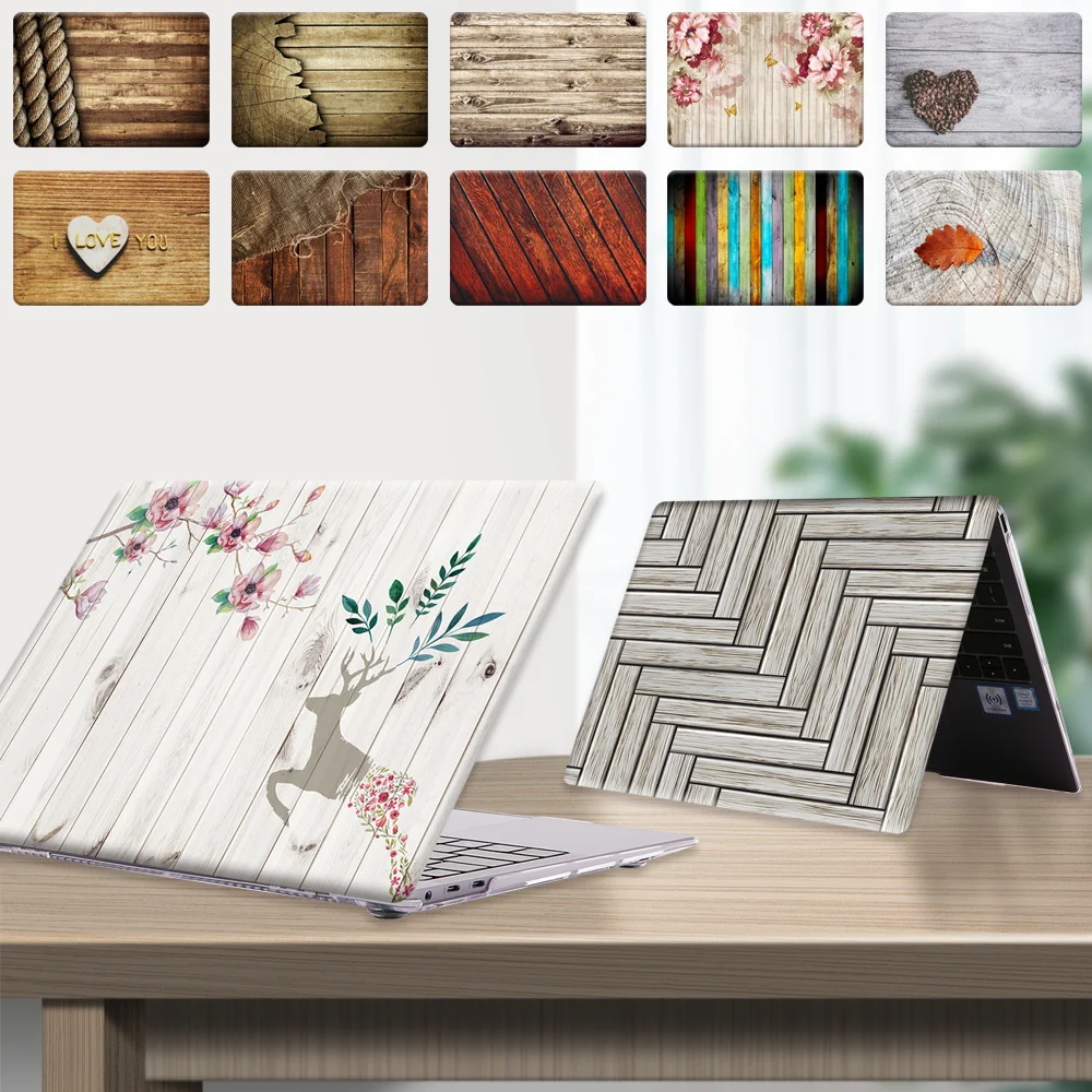 

Laptop Case for Huawei MateBook (13 Intel/13 AMD 2020/14)/MateBook (D14/D15)/MateBook X 2020 Wood Series Hard Shell Case Cover