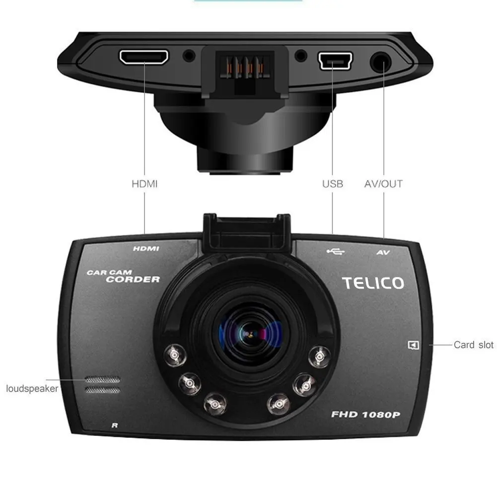 Автомобильный мини-видеорегистратор BYNCG G30 Full HD 1080P камера с датчиком движения и
