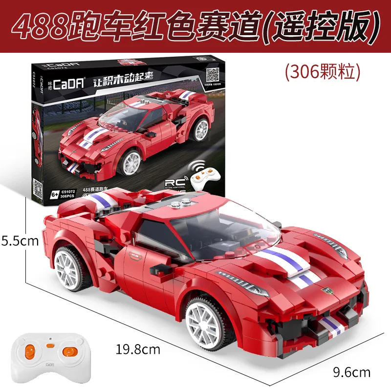 APP Programming Remote control Sports Car Model Building Blocks High-Tech RC Racing Bricks Gifts PuzzleToys for children | Игрушки и