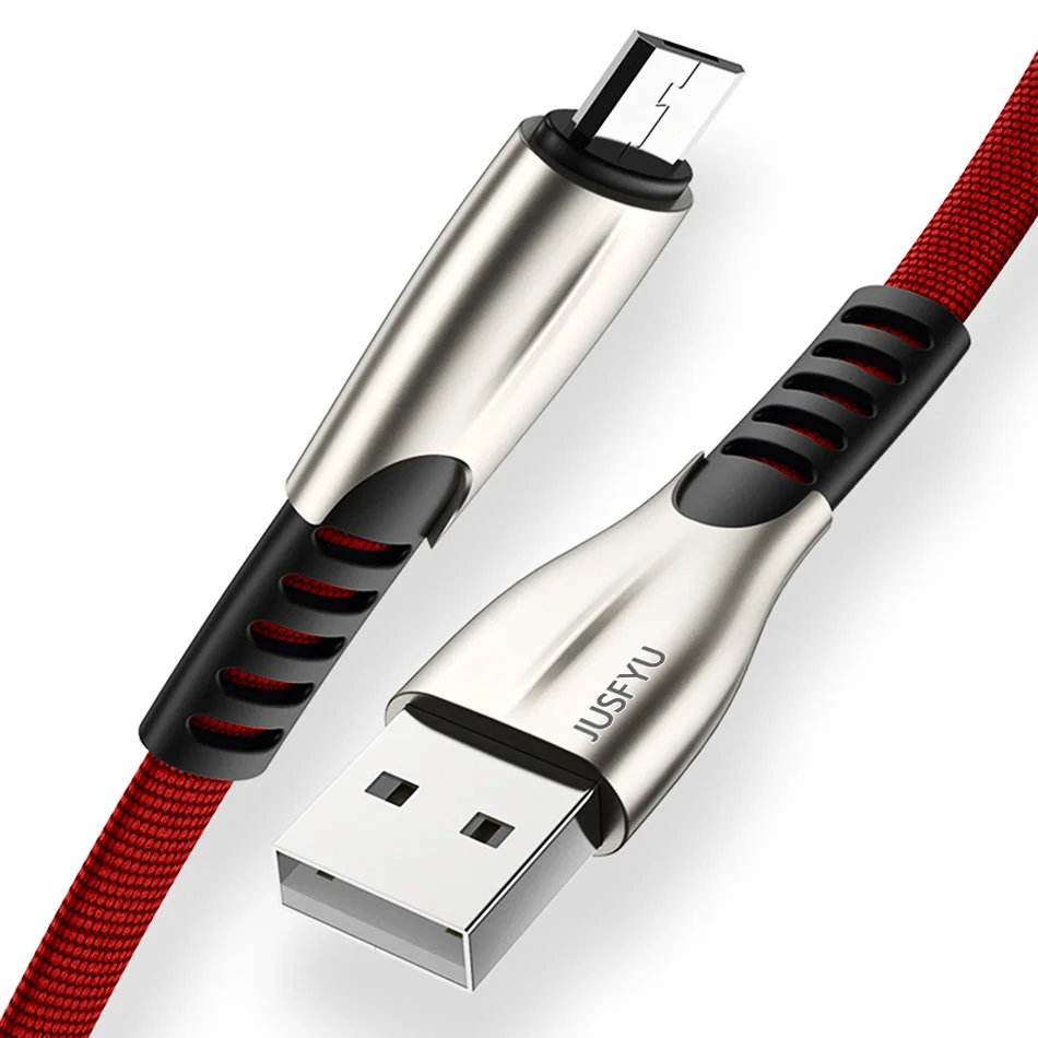 red for iPhone 50 см 1 м 2 м 3M USB кабель с металлической оплеткой для IPhone X 6 7 8 Plus samsung S9 S10 3A Быстрая зарядка для всех IOS кабель для зарядки - Цвет: red for iPhone