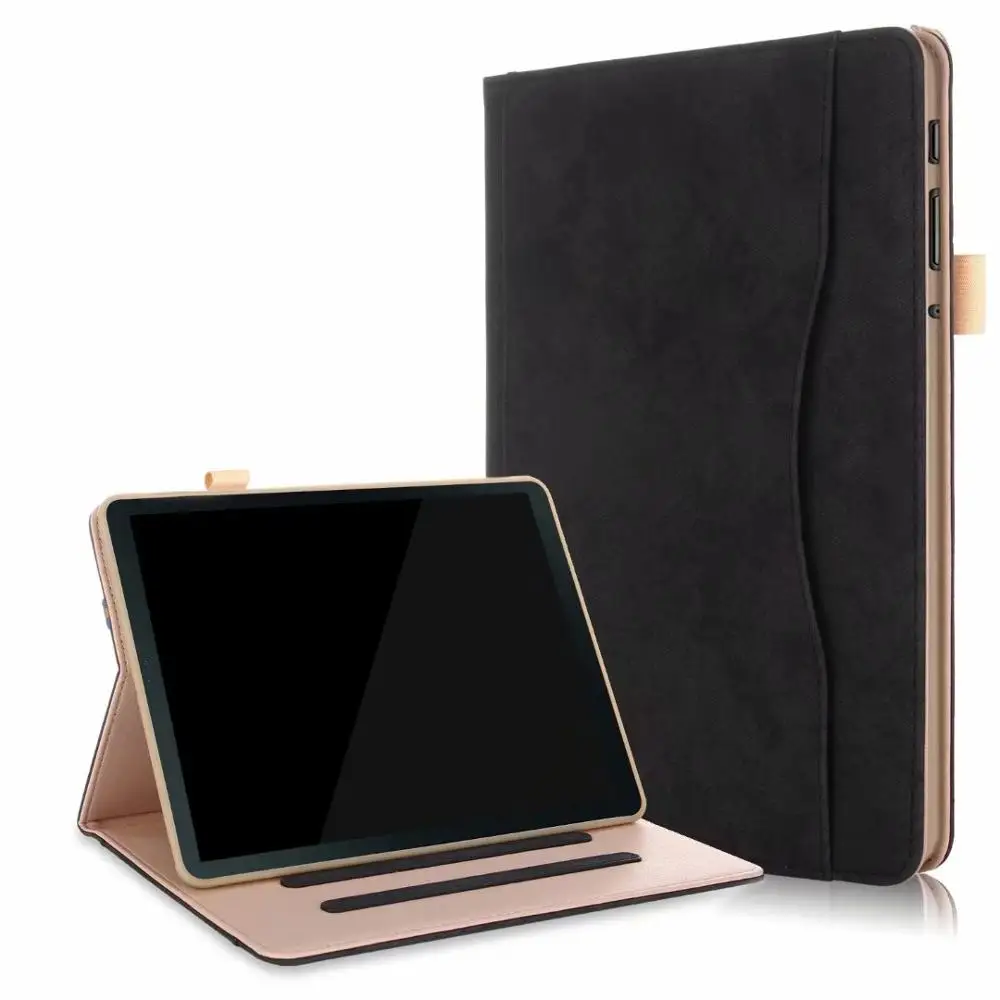 Чехол из искусственной кожи для samsung Galaxy Tab A 10,5 T590 T595 T597 SM-T590 SM-T595 Smart Cover для samsung Tab A 10,5 чехол - Цвет: black