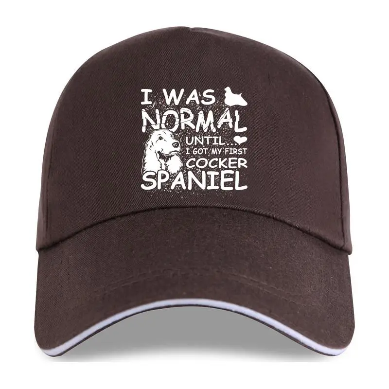 Бейсболка New Cocker Spaniel Я была нормальной до грязного дизайна на день матери |