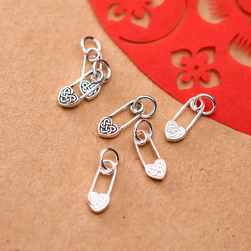 MEETSOFT Genuine S925 Sterling Silver Minimlist Charms DIY Handmade Fine Jewelry Necklace Deocration Accessory chic Gift | Украшения и