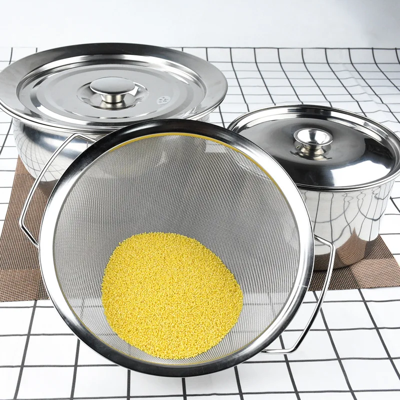 Кухонный Дуршлаг Из Нержавеющей Стали с тонкой сеткой |