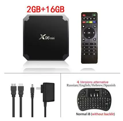 2GB 16GB Add I8 X96 Мини Android 7,1 tv box 2 Гб 16 Гб Amlogic 1 ГБ 8 ГБ S905W четырехъядерный ТВ коробка 2,4 ГГц WiFi X96mini Smart set top box 4K медиаплеер - Цвет: 2GB 16GB Add I8