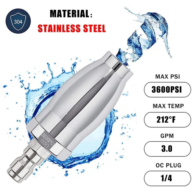 Турбонасадка для мойки высокого давления Вращающаяся насадка горячей и холодной