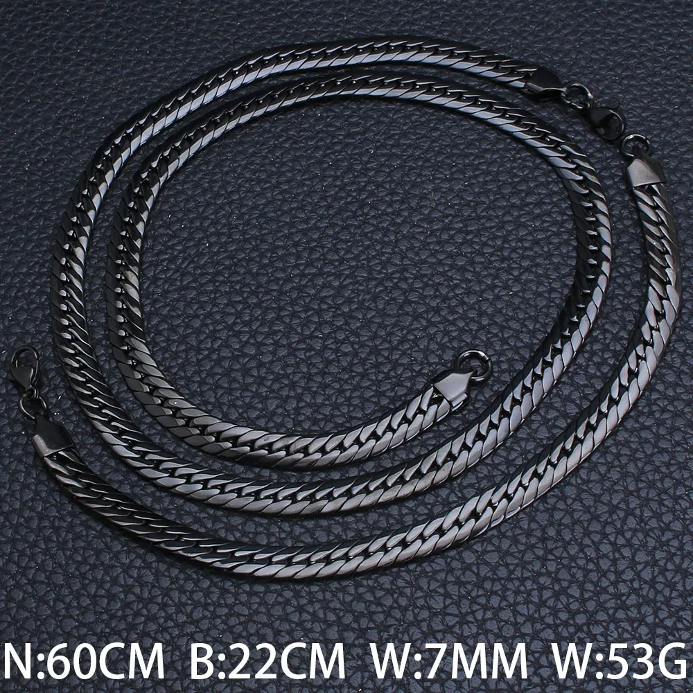 Высокое качество модный ювелирный набор из нержавеющей стали 60 см цепочка