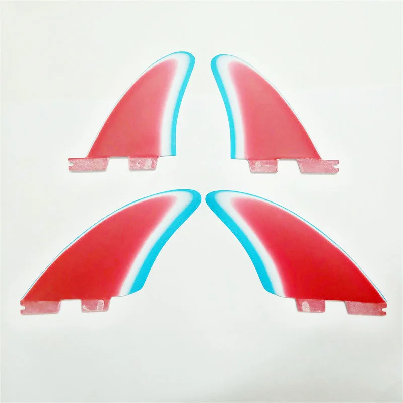 Новый вертикальный Киль Quad плавники 4 шт. Набор для FCS II размер коробки XL + XS GFK
