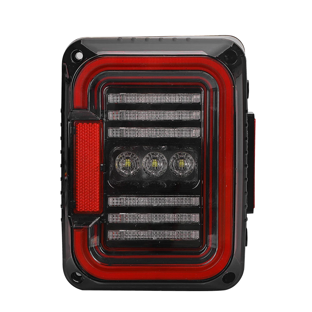 

Brightest Cear Lens Taillights Assembly Tail Lights with Turn Signal & Back up Rear Taillights for Jeep Wrangler jk 2007
