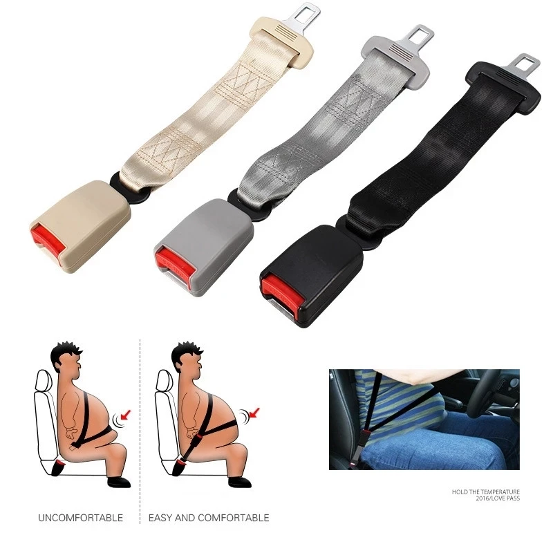 

Car Seat Belt Extender Cover Safety Belt Extension Plug Buckle Seat Belt Clip For Pregnancy Fatty Universal Auto Accessories