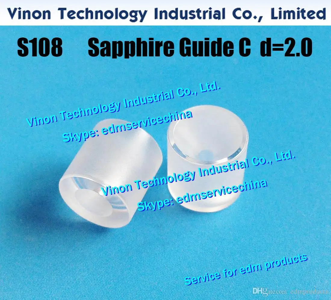 S108 верхняя направляющая sapphire C1 3082269 d = 2 0 мм Sub ESS 24.01.420 0204677 edm типа 90
