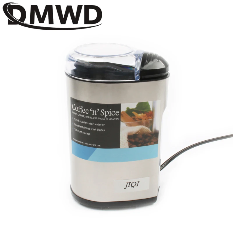 DMWD мини Электрический кофемолка 200 Вт нержавеющая сталь специи гайки зерна