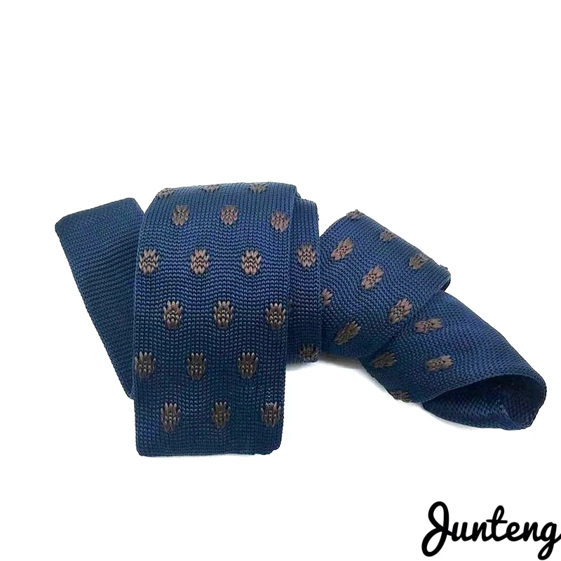 Модный мужской вязаный галстук Одноцветный Узкий Тонкий тканый простой |