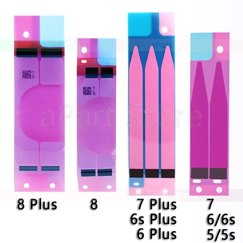 2 шт. клейкая наклейка для батареи лента наклейки iPhone 6 6s 7 8 Plus X Xs Max XR 5S 5c