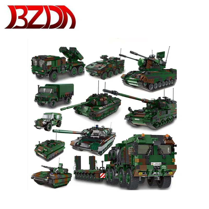 

XINGBAO Military WW2 Tanks Toy model Building Blocks Mammut Truck Vehicle SUV Carrier Bricks Cars For Children's Boys Gift