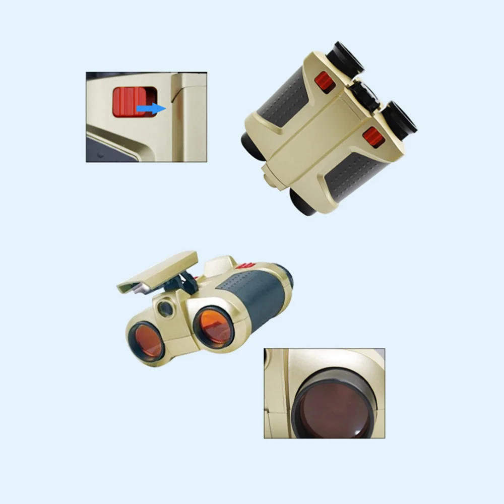 

4x30 Toys Night Scope Telescope Binoculars with Pop-up Spotlight and Night-beam Vision Fun Cool Gift for Children