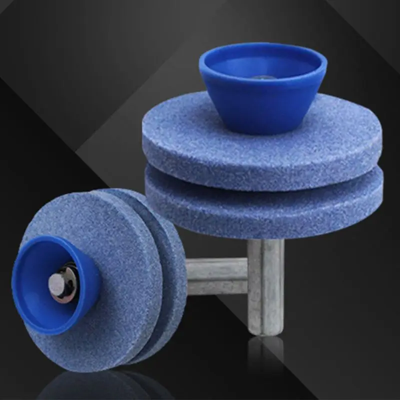 

Universal Double Layer Lawn Mower Blade Lawnmower Sharpener Grinder Wheel Stone N1HF