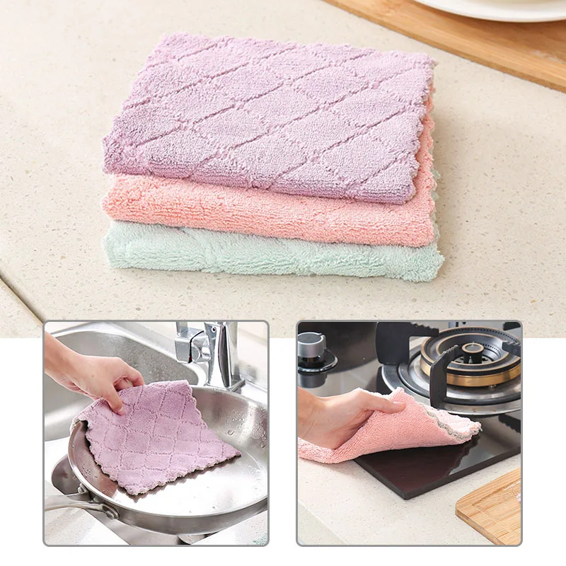 Впитывающие полотенца из микрофибры для чая быстросохнущая салфетка чистки
