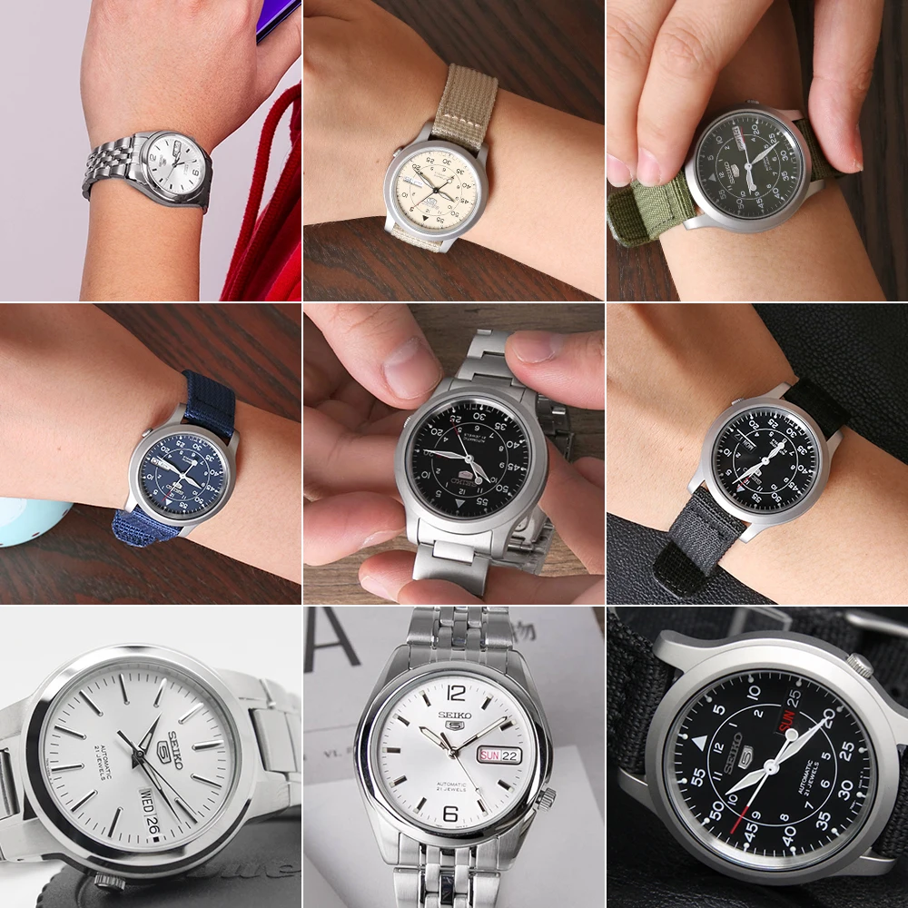 Часы seiko мужские автоматические брендовые водонепроницаемые спортивные