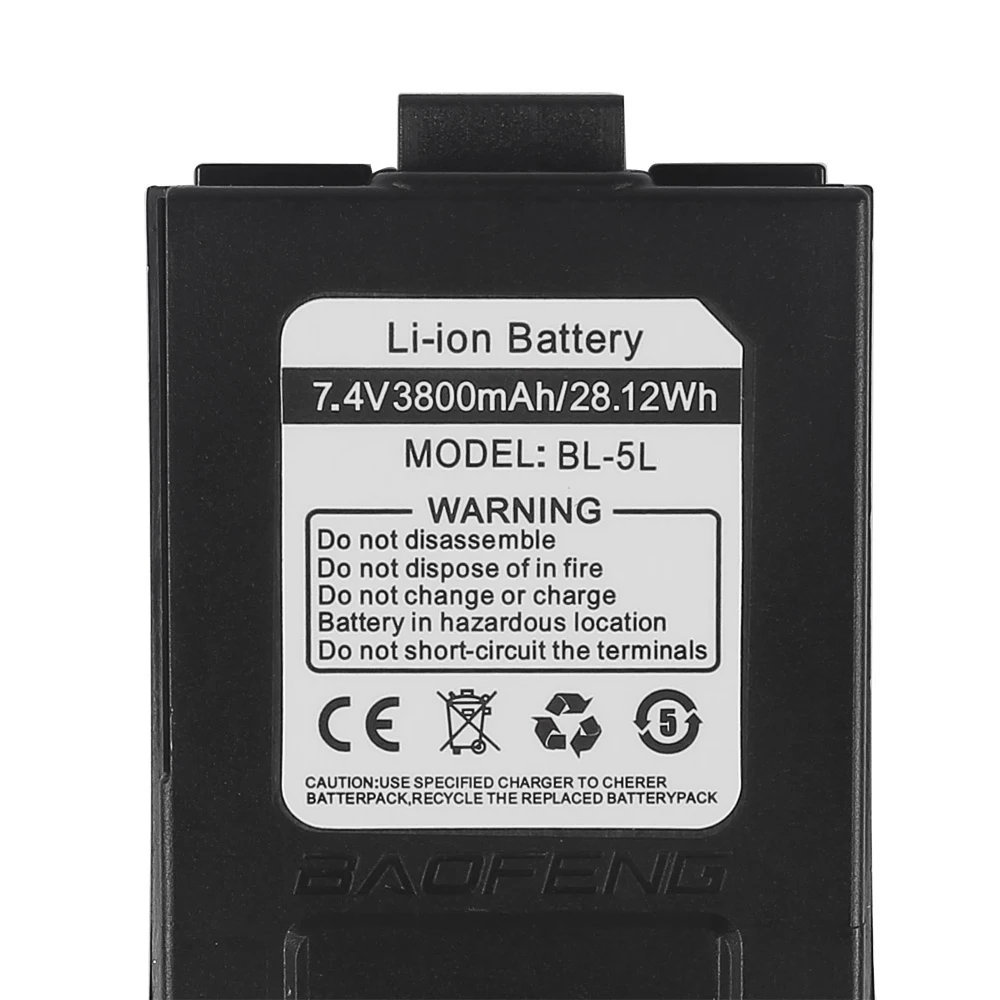 Оригинальный литий ионный аккумулятор 3800 мАч BaoFeng 7 4 В для фотографий|batteri|battery