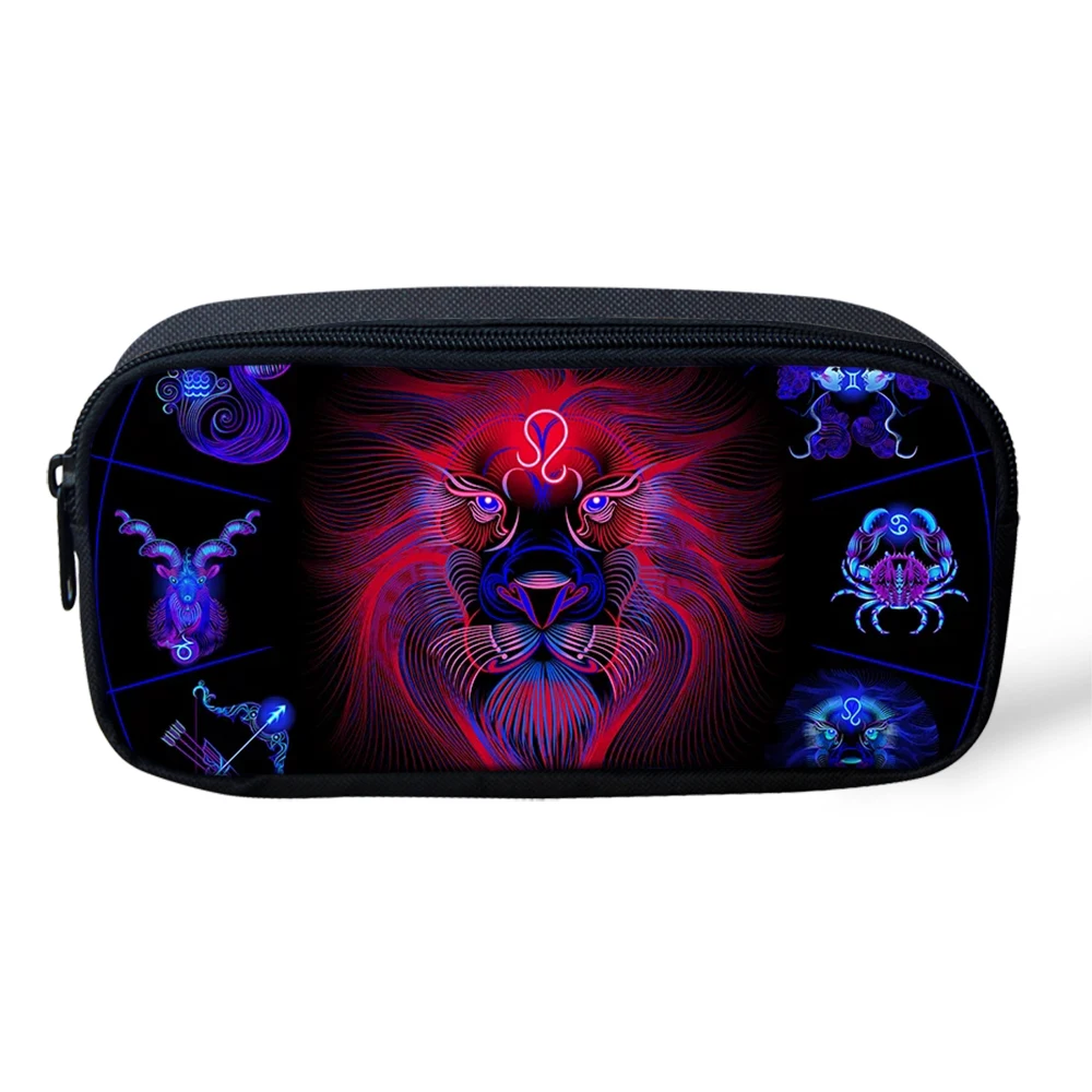 

Женская косметичка 12 созвездий с принтом, чехол для карандашей для учеников, Детская школьная коробка для канцелярских принадлежностей