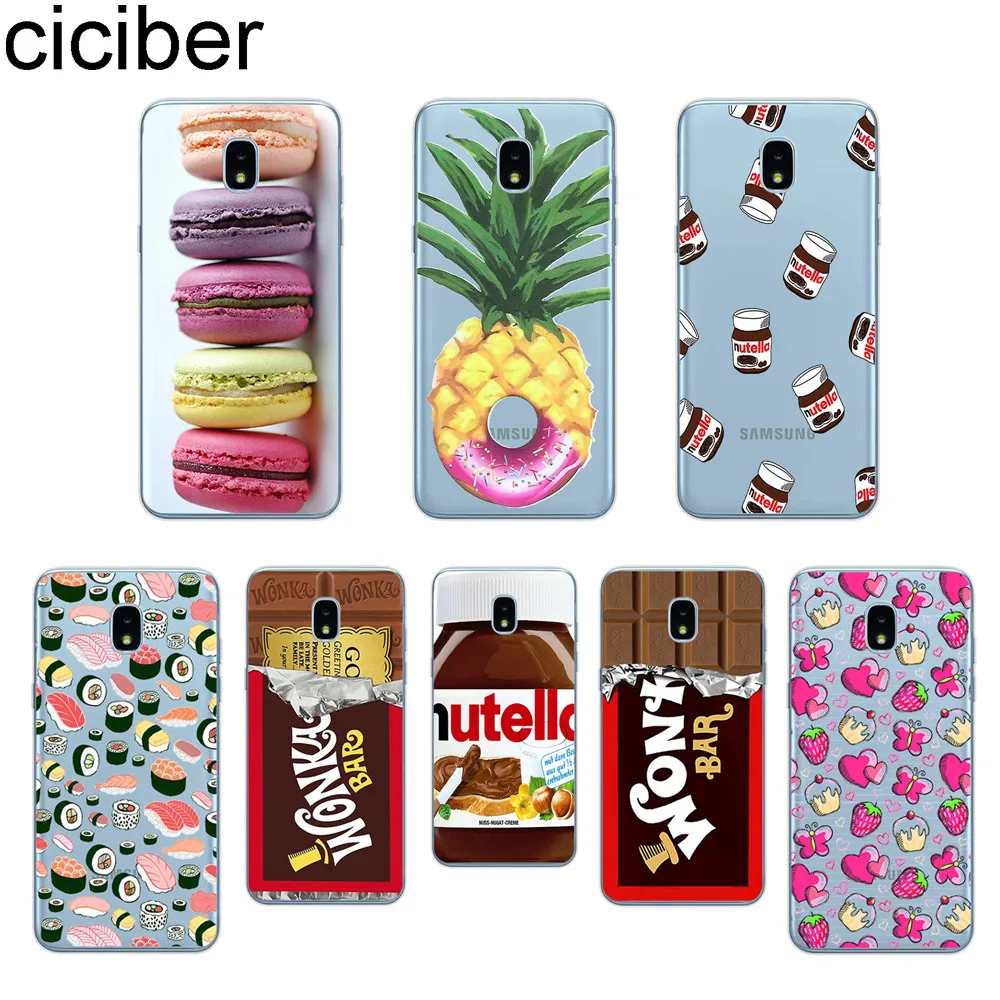 Чехол для телефона ciciber Food Donut Samsung Galaxy J6 J5 J7 J8 J1 J2 J3 J4 Pro Core Plus Prime mini 2017 2018 2016 мягкий