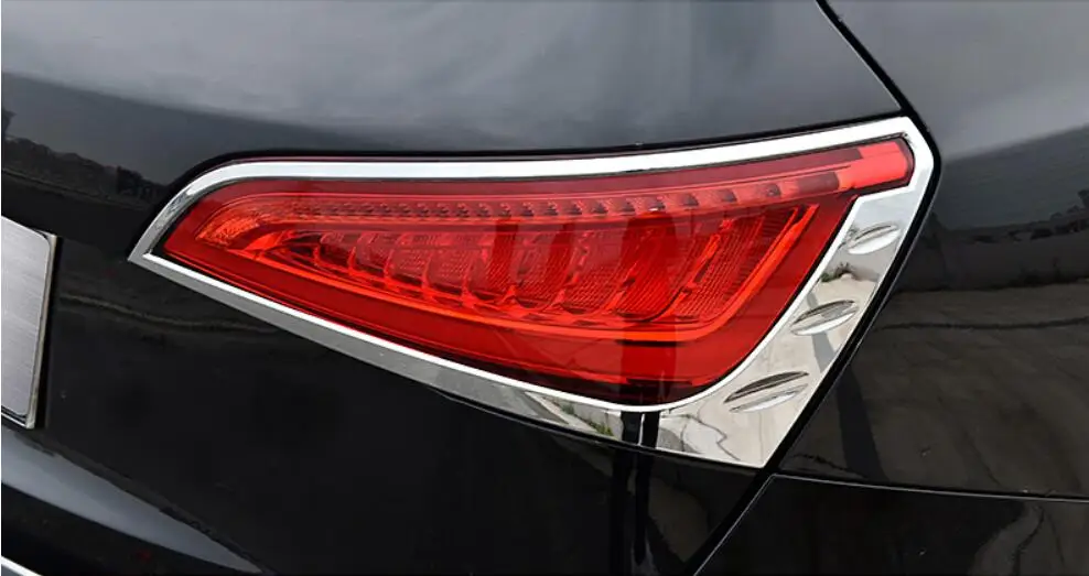 ABS хромированный задний противотуманный фонарь + для Audi Q5 2013 2014 2015 2016 2017