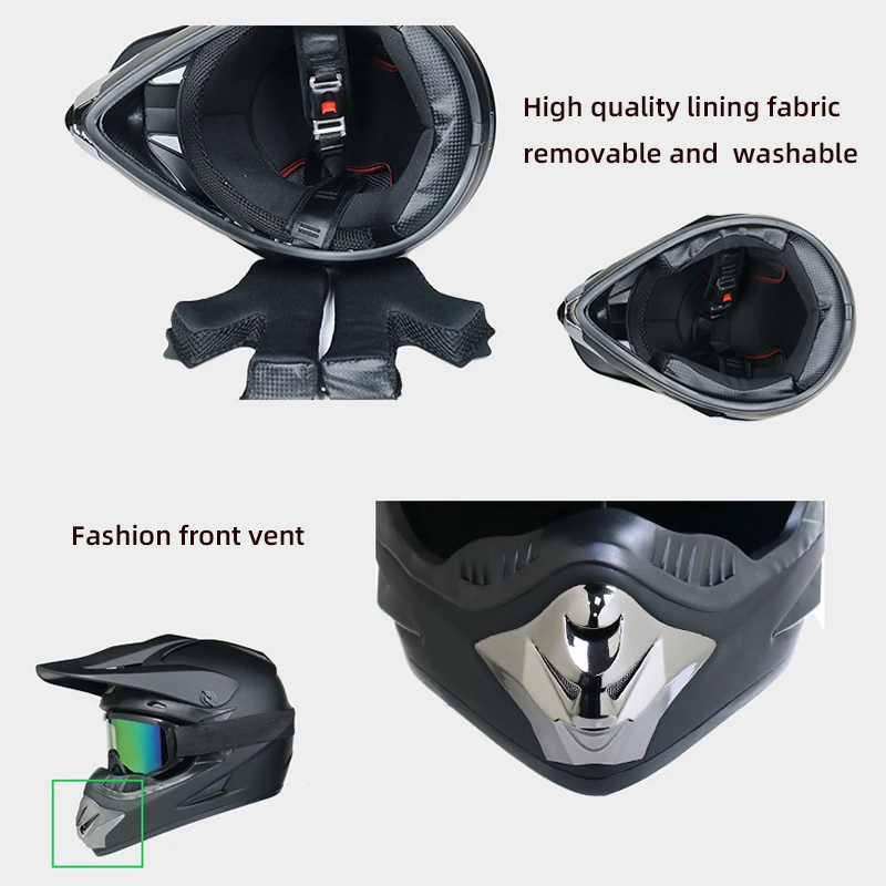 Motorcycle Helmet Off Road Motocross Casco Motorbike Racing Enduro Casque Dirt Bike Downhill Men Women Capacete De Moto Skull | Автомобили