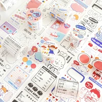 dialog frame series washi tape diy scrapbooking sticker label cartoon character masking tape school office supply