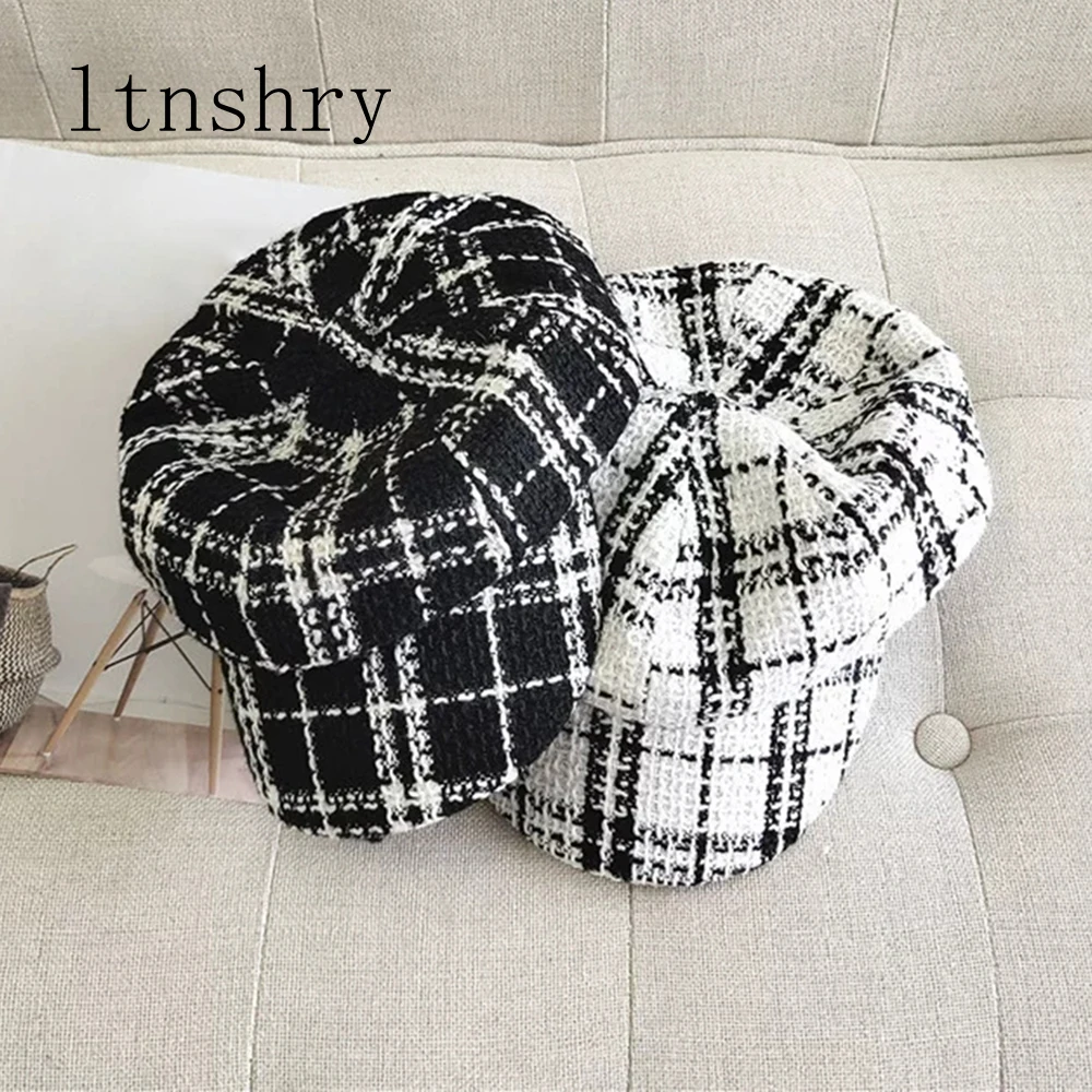 2019 Новый женский берет головной убор женская летняя вязанная шапочка Модная