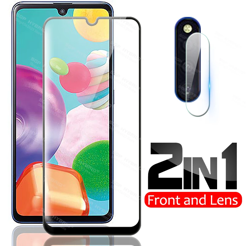 

Закаленное стекло 2 в 1 для Samsung Galaxy A41 A11 A51 A71 5G GalaxyA41 GalaxyA11, защита для объектива камеры, защитная пленка из армированного стекла